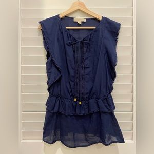 Michael Kors blue blouse